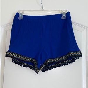 Flowy Royal blue shorts